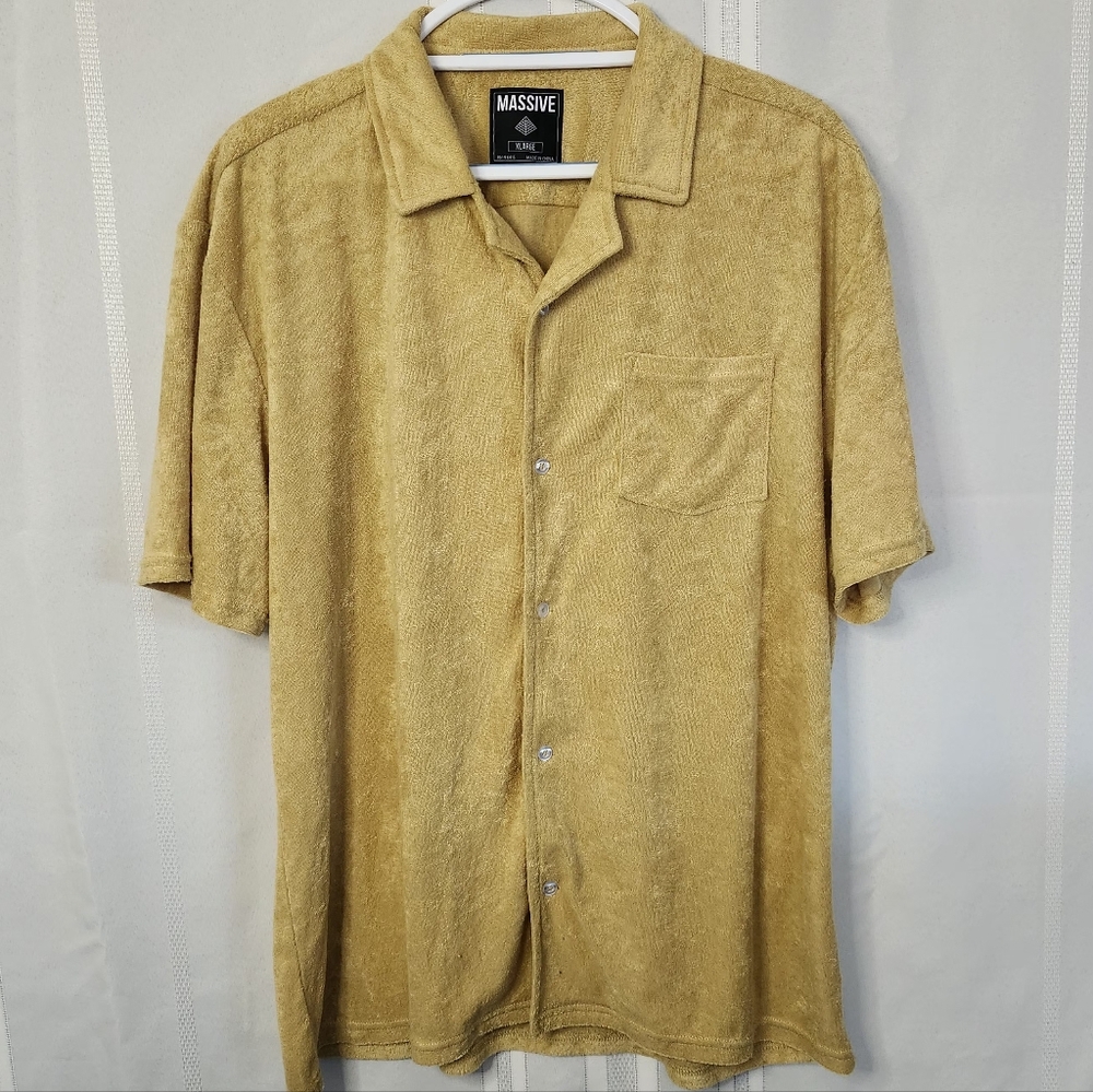 Massive Gold Casual Button Down Shirt for Men